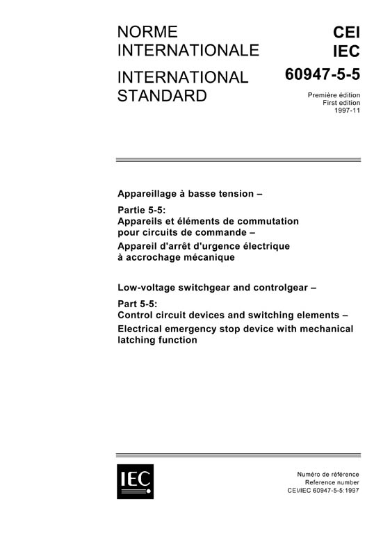 Cover IEC 60947-5-5:1997